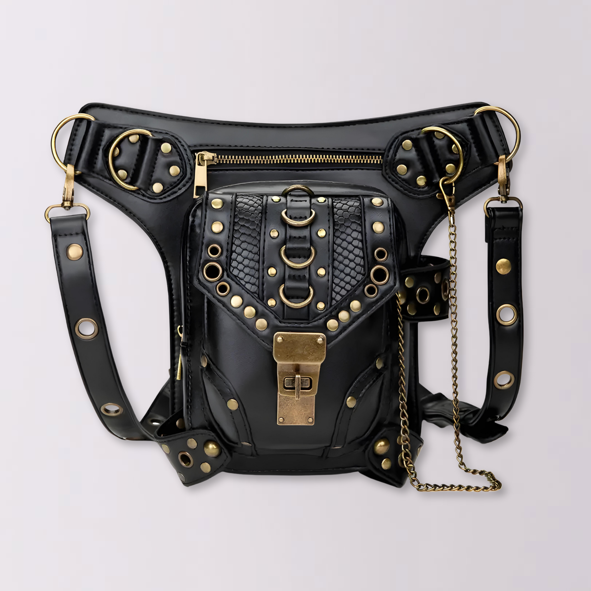 Steampunk Leather Hip Holster by The Cursed Closet