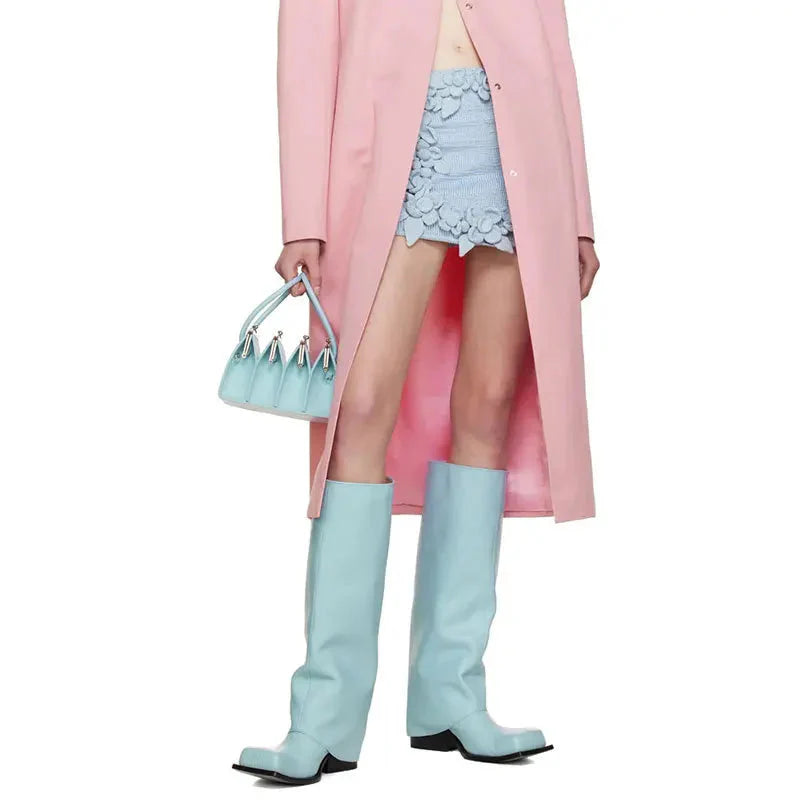 Baddie Barrel Boot - Lake Blue by Marigold Shadows