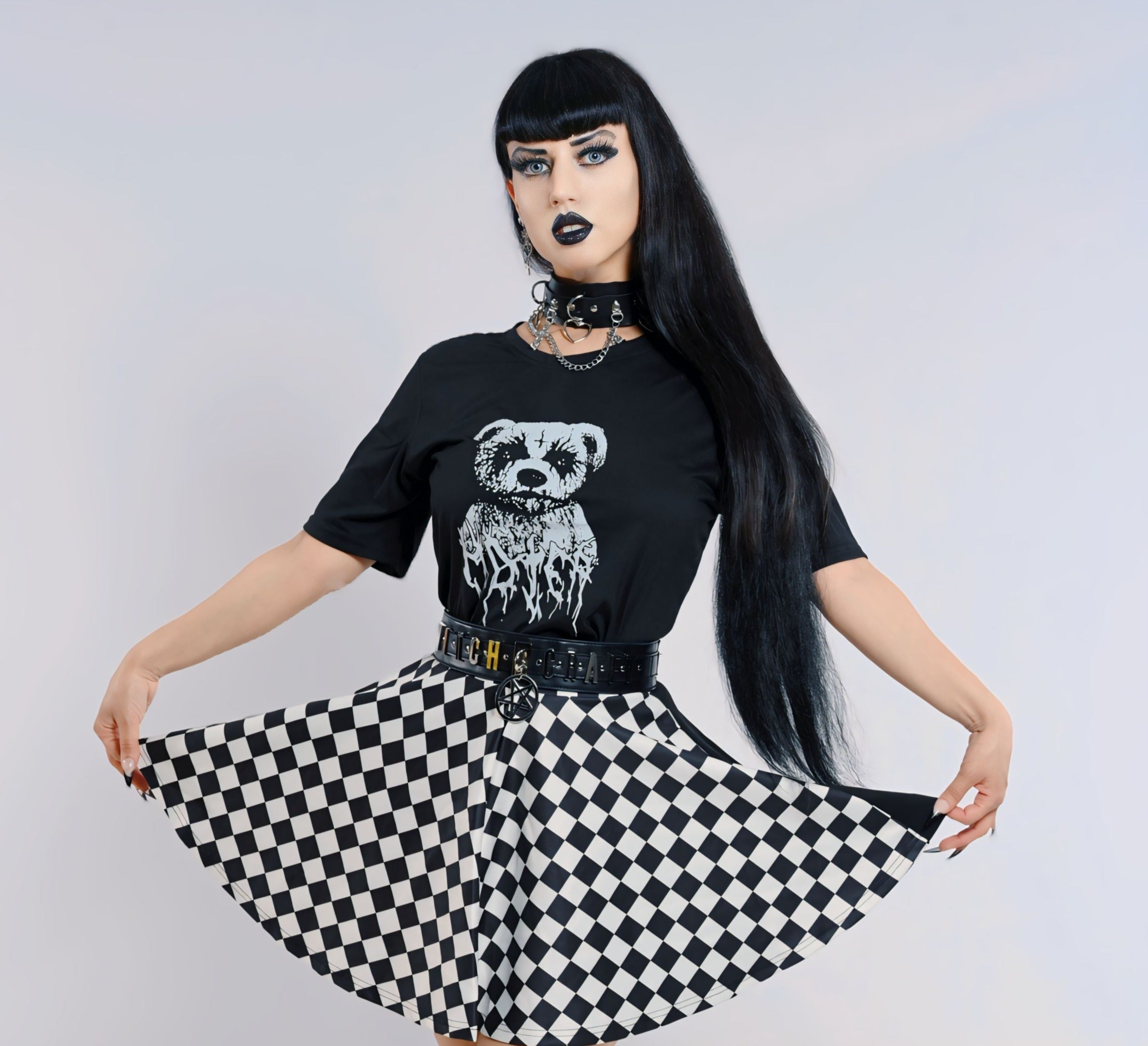 Checkered Skirt by The Cursed Closet