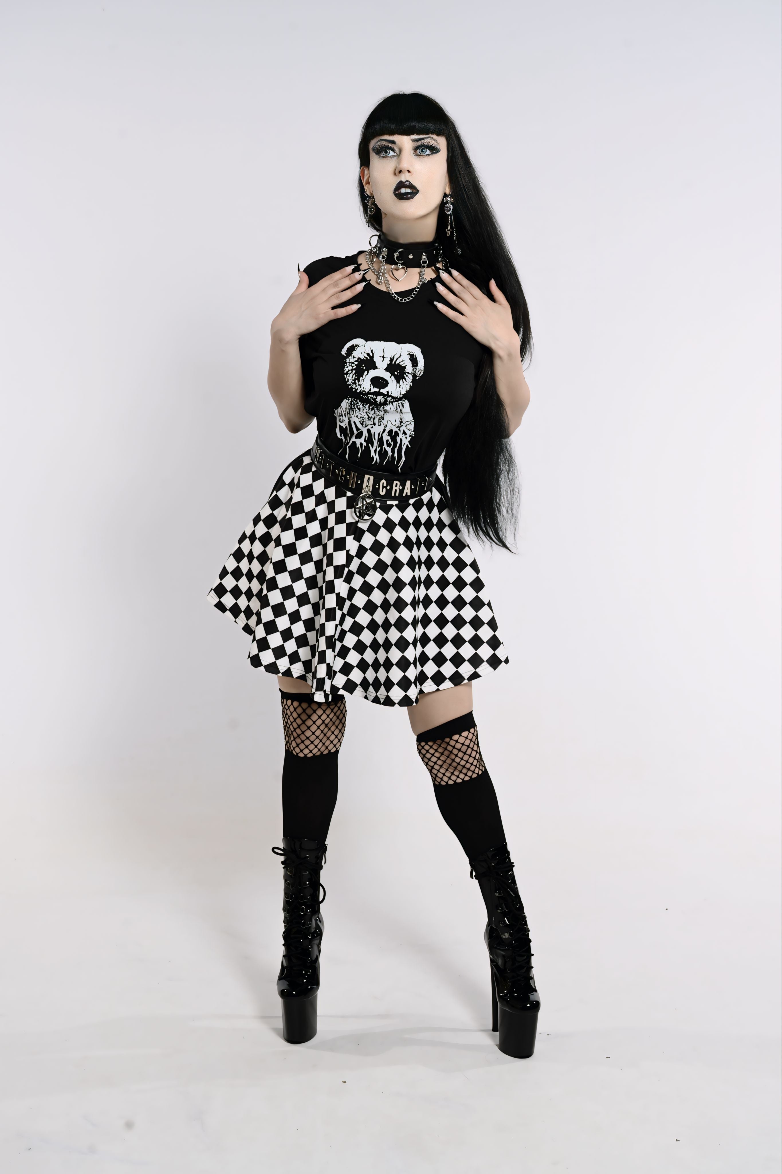 Checkered Skirt by The Cursed Closet