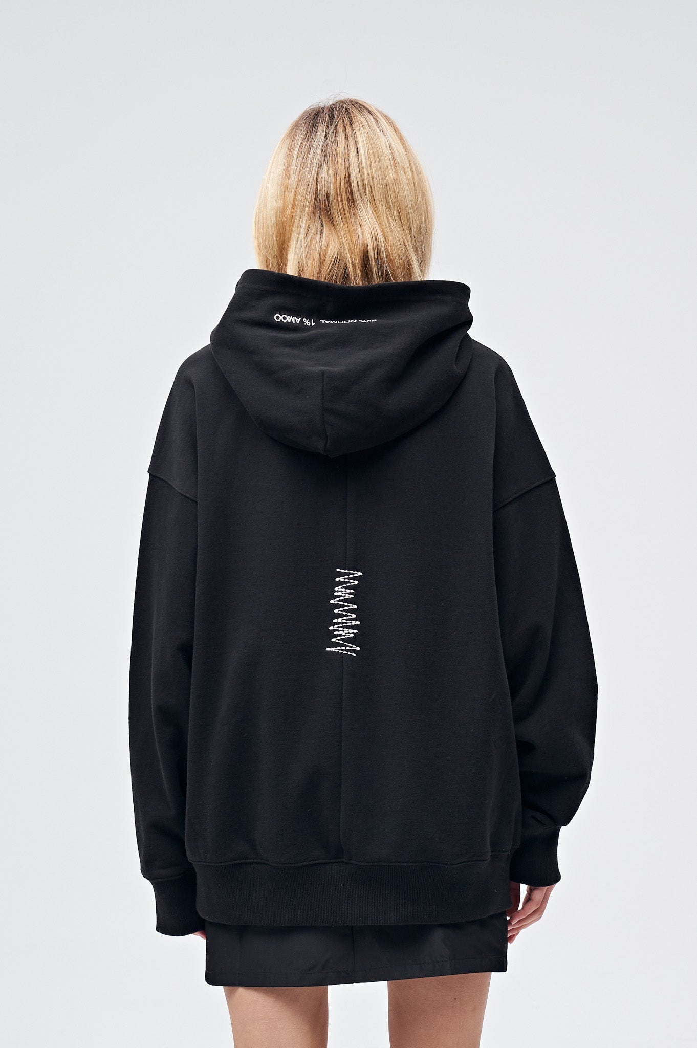 90s Vintage Two Seasons Hoodie Black by Amoo