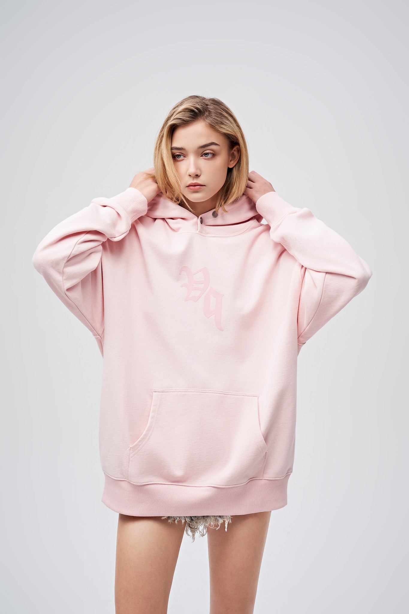 90s Vintage Two Seasons Hoodie Pink by Amoo