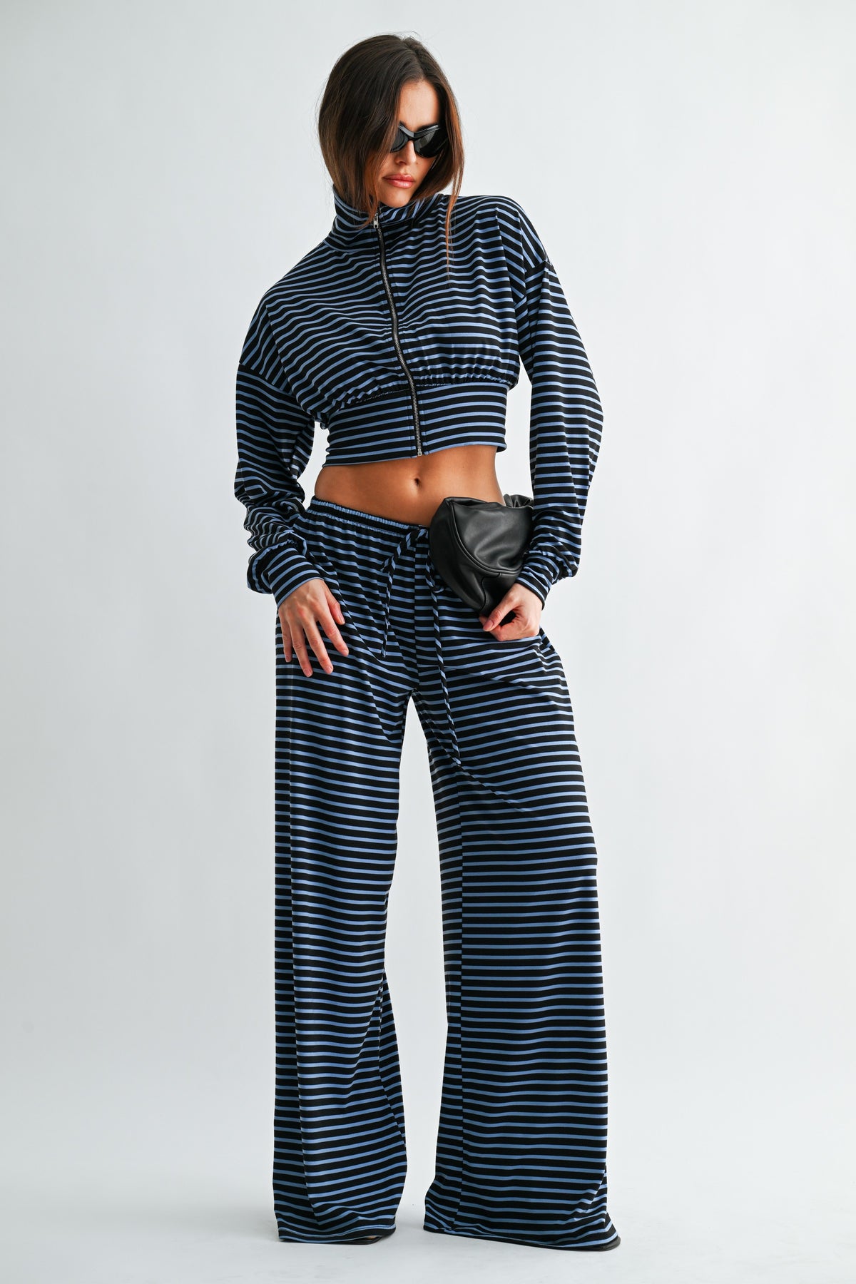 Stripe Zip Lounge Set