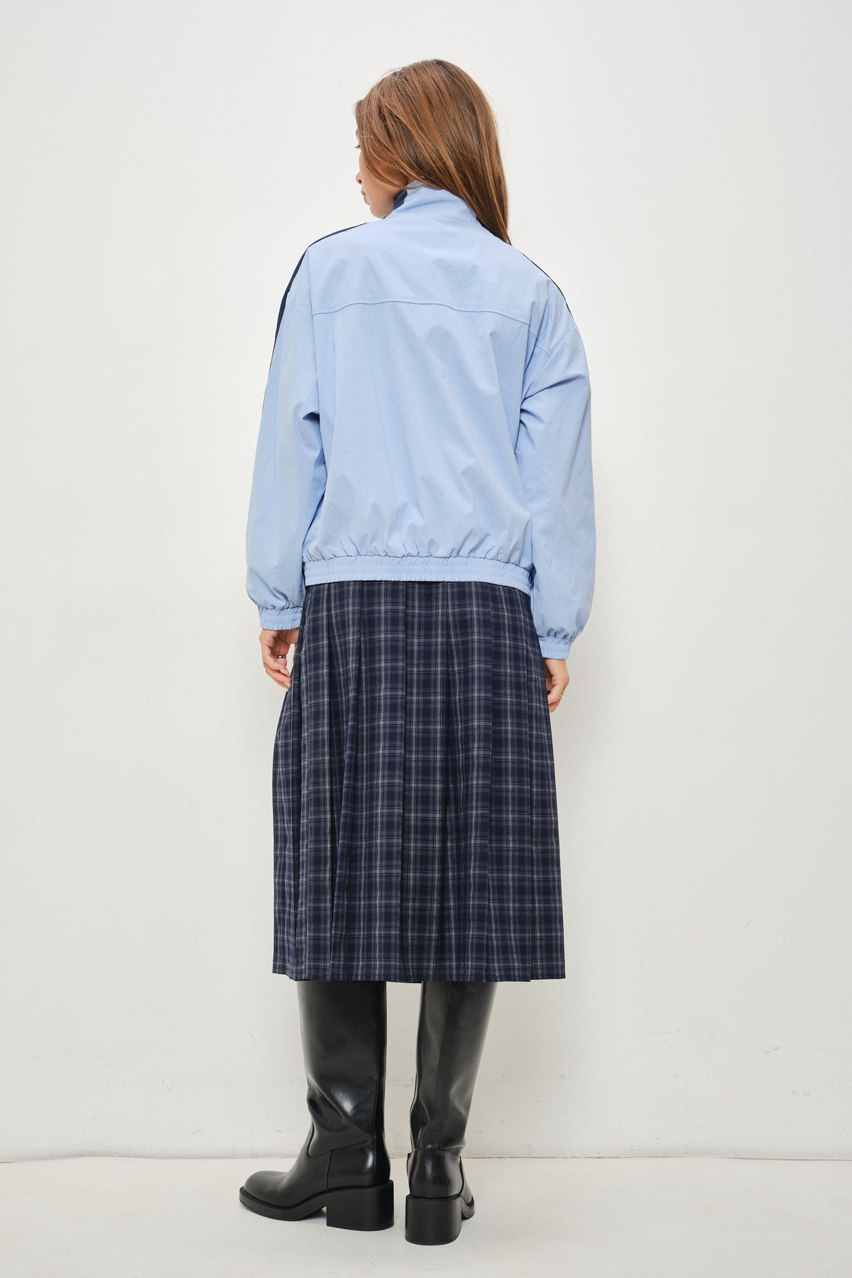 Sky Blue Frog-Button Track Jacket