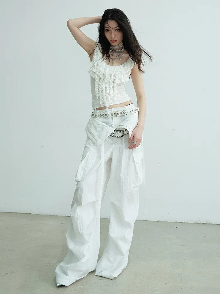 Sheeshe Ruffle Tank Top by Marigold Shadows