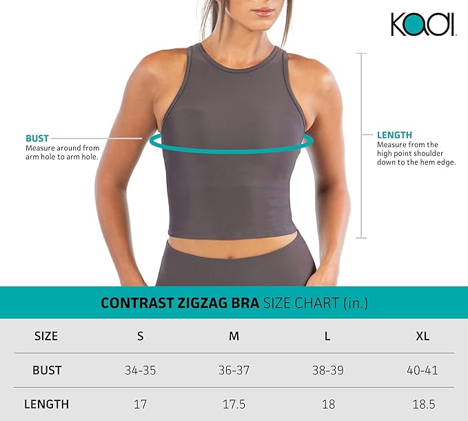 CONTRAST ZIGZAG BRA by Kadi
