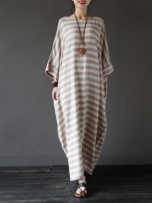 Vintage Loose Striped Dress by migunica