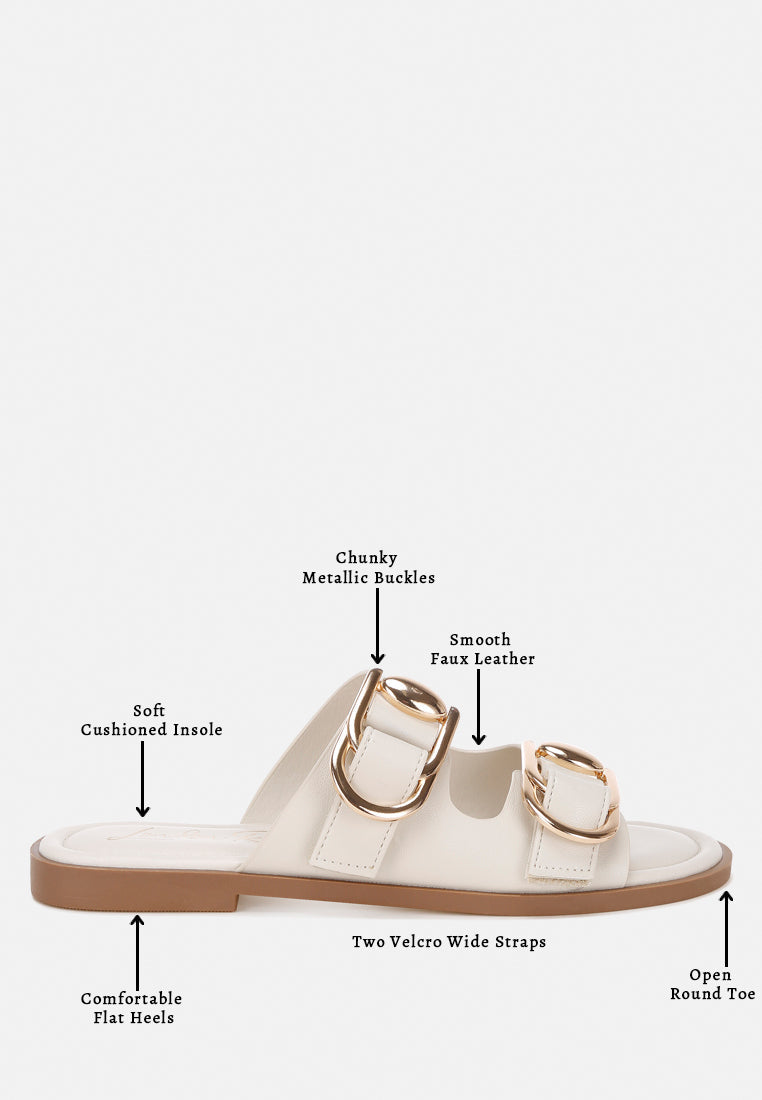 Amahi Dual Strap Slip-on Flats