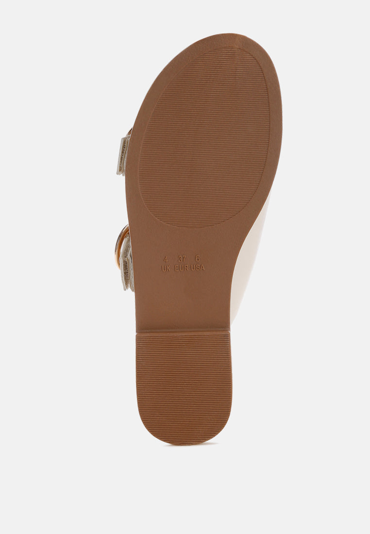 Amahi Dual Strap Slip-on Flats