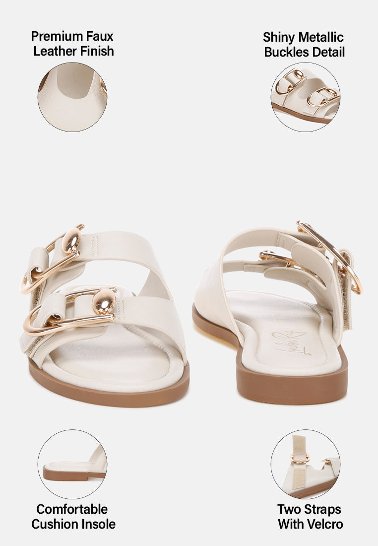 Amahi Dual Strap Slip-on Flats