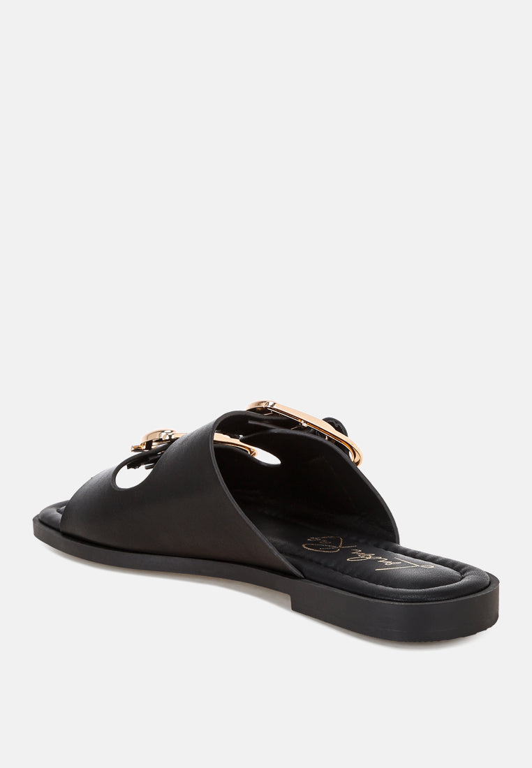 Amahi Dual Strap Slip-on Flats