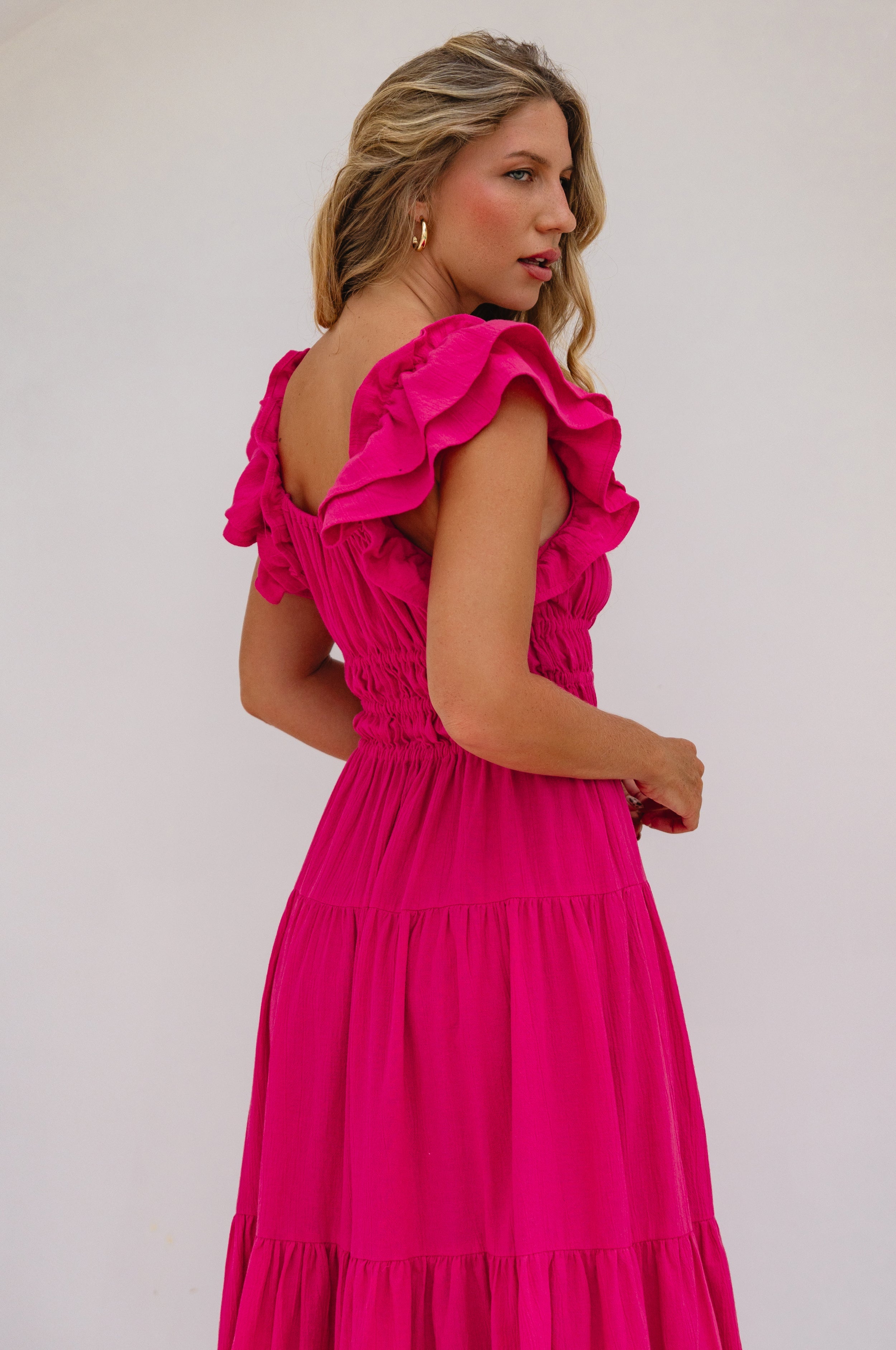 Aura Ruffled Maxi Dress by Bali ELF