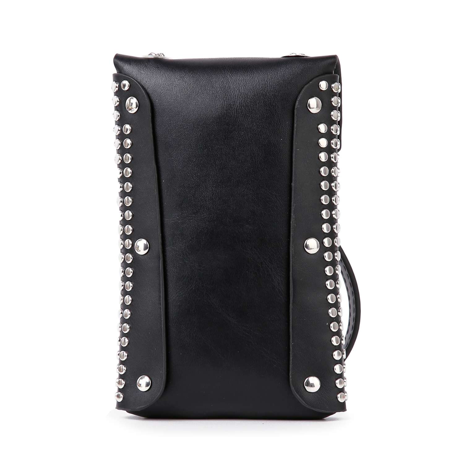 Studded Front Flap Cell Phone Crossbody by Handbag Factory