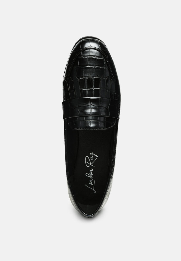 Black Patent Pu Everyday Loafer by RAG