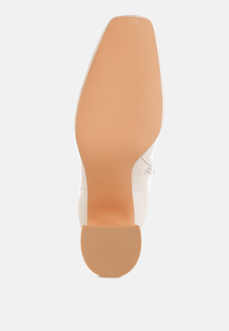 Square Toe Ankle Boots by RAG