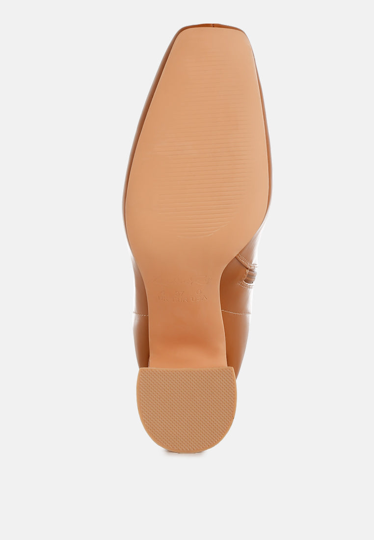 Square Toe Ankle Boots by RAG