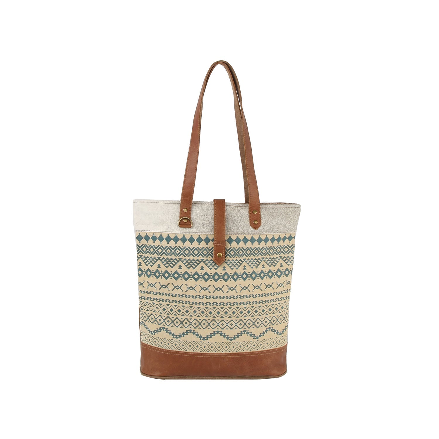 Western style printing long tote by Handbag Factory