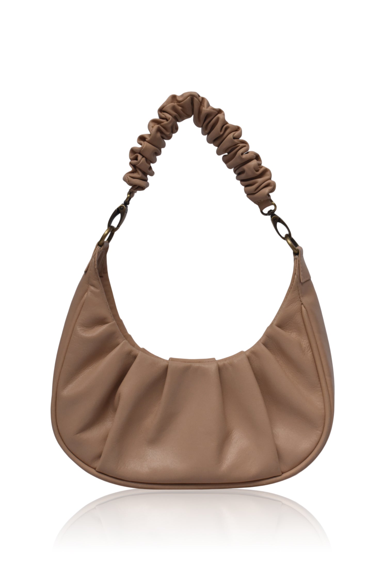 Camille Ruched Leather Bag by Bali ELF