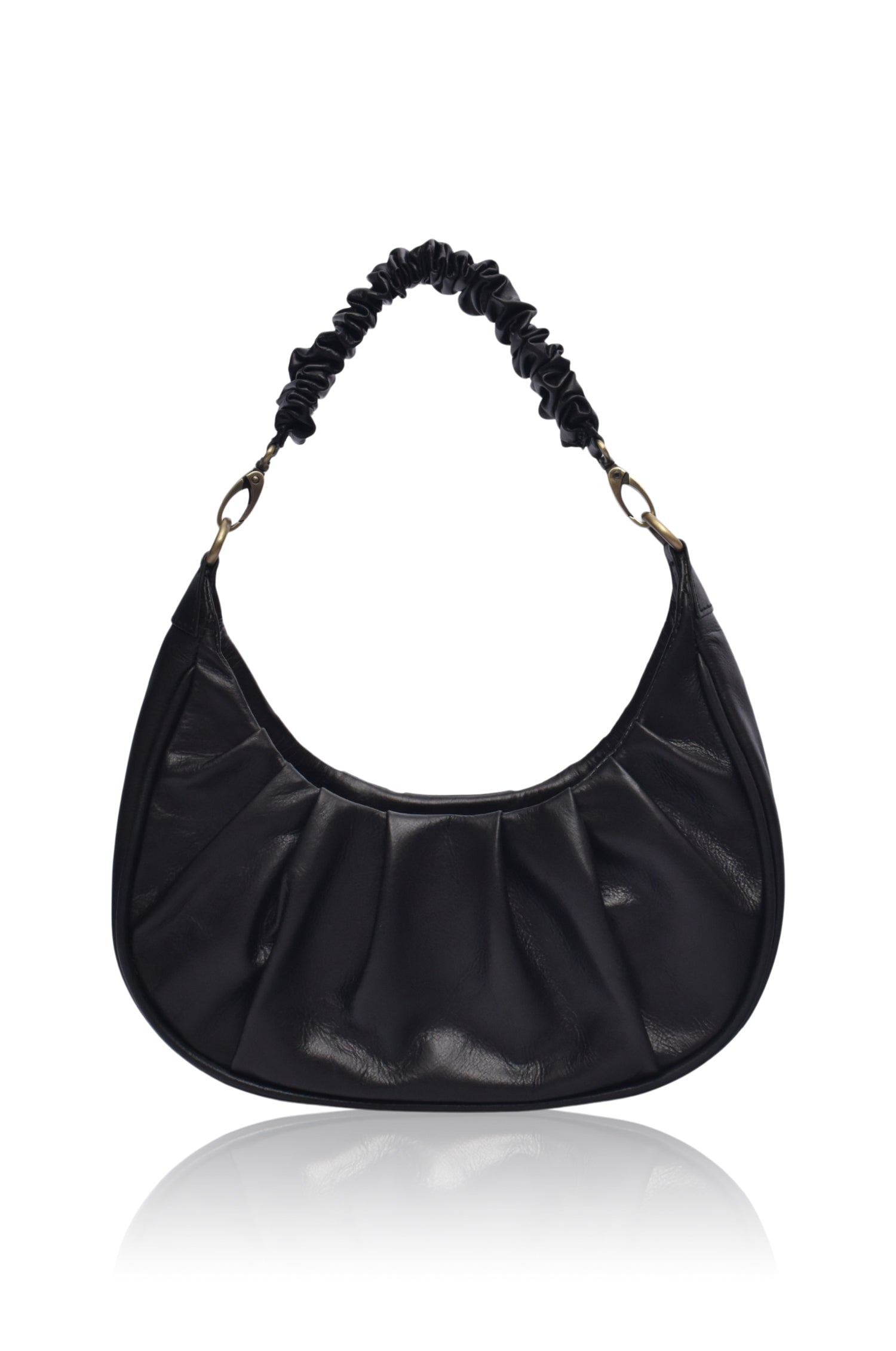 Camille Ruched Leather Bag by Bali ELF