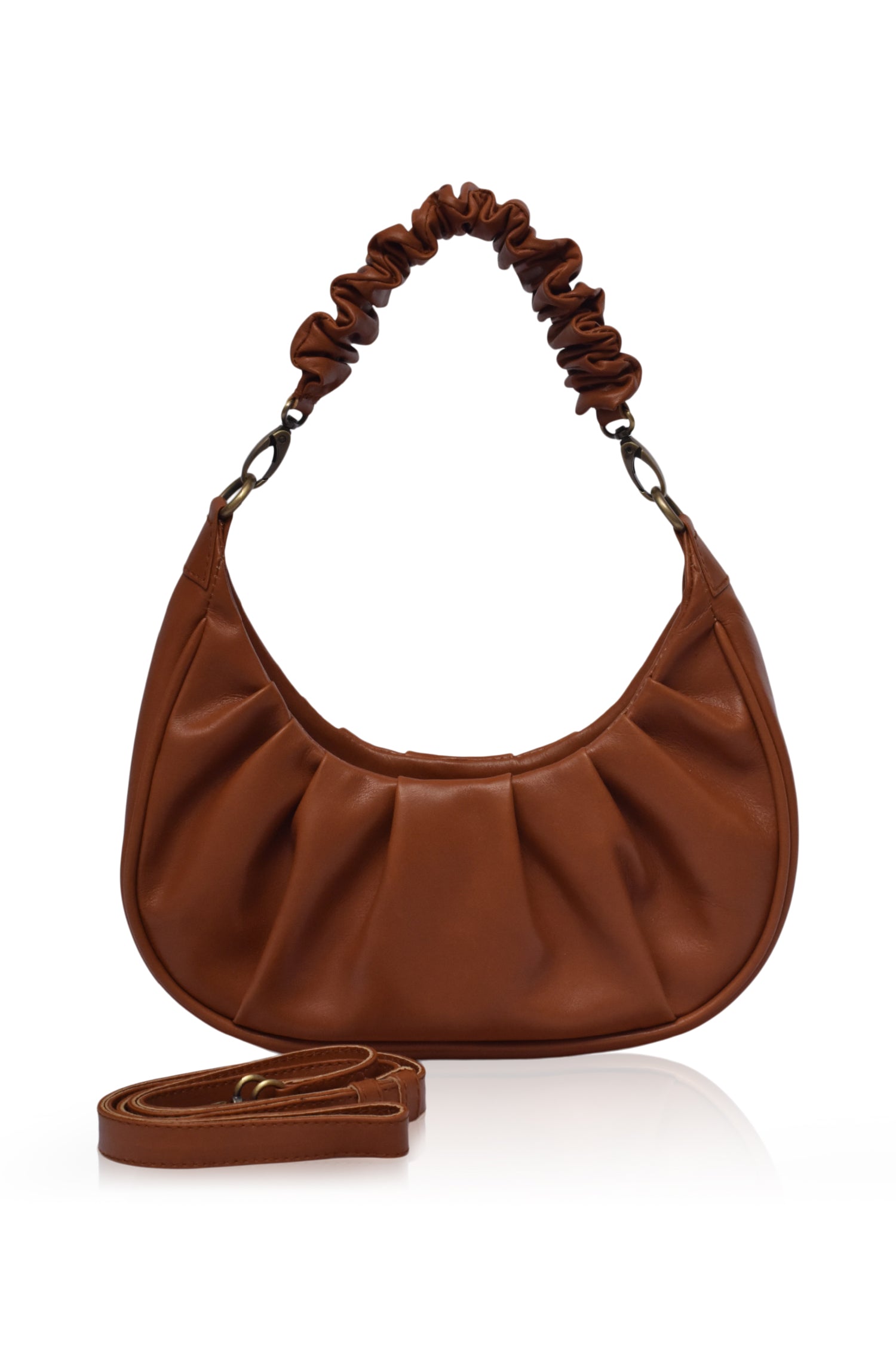 Camille Ruched Leather Bag by Bali ELF