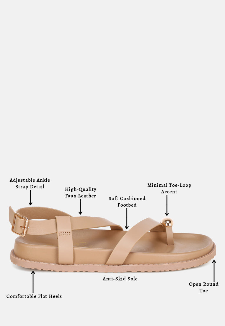 Carina Strappy Design Flat Sandals