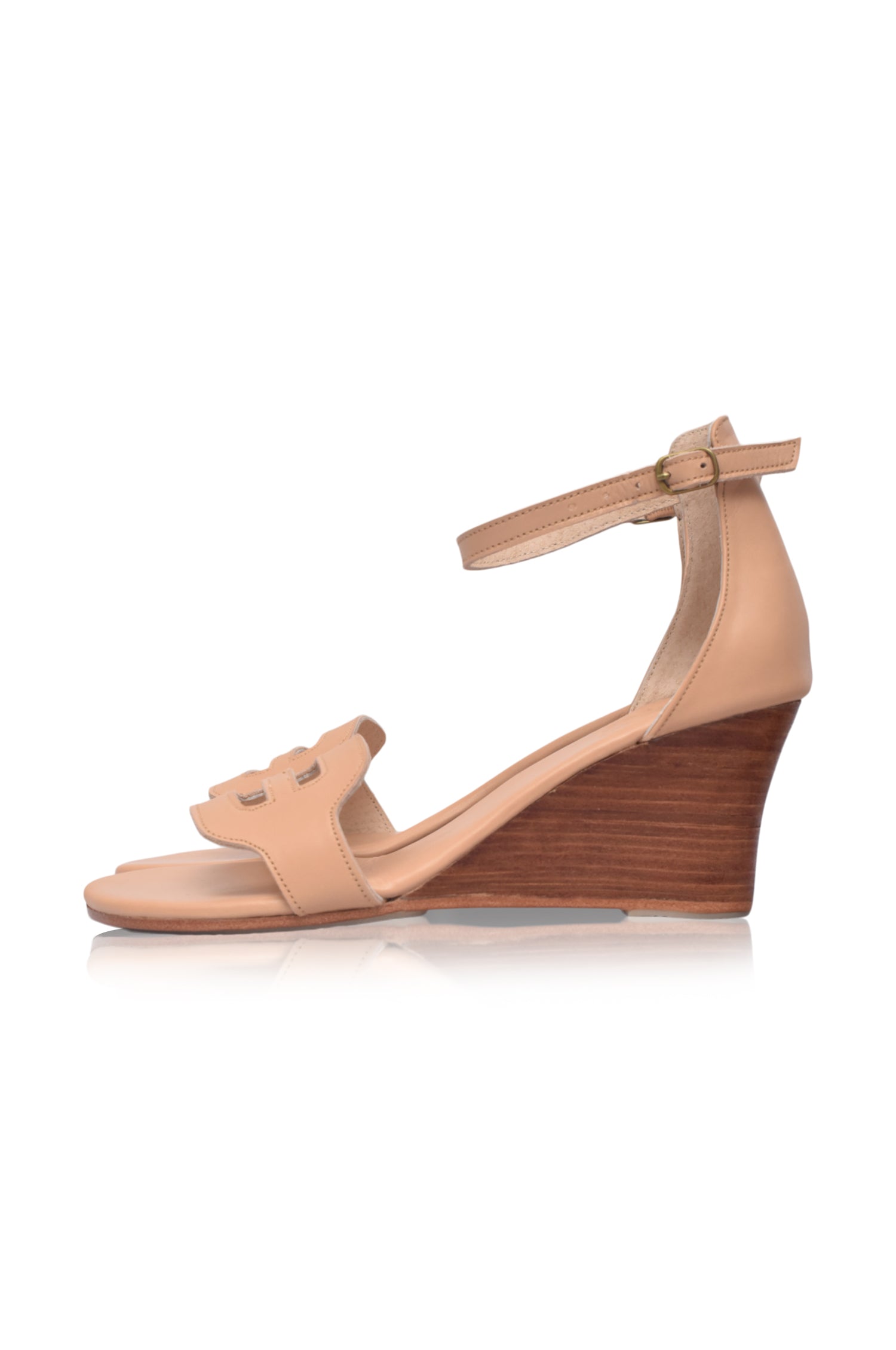 Como Leather Wedge Sandals by Bali ELF