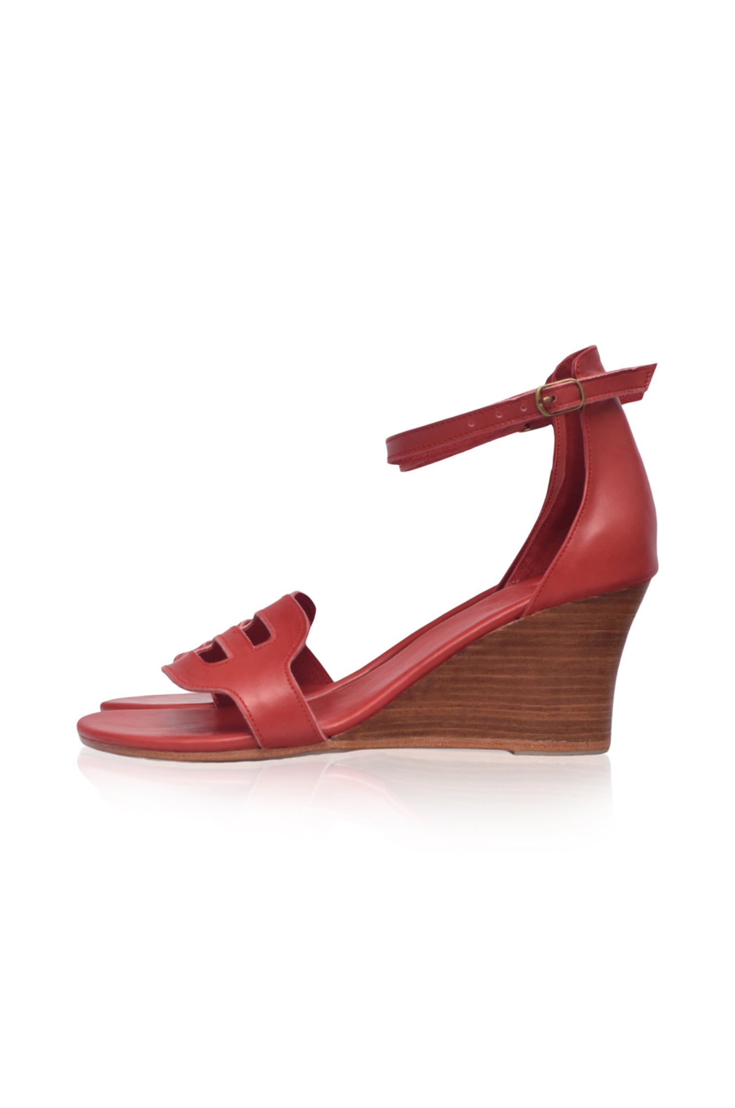 Como Leather Wedge Sandals by Bali ELF