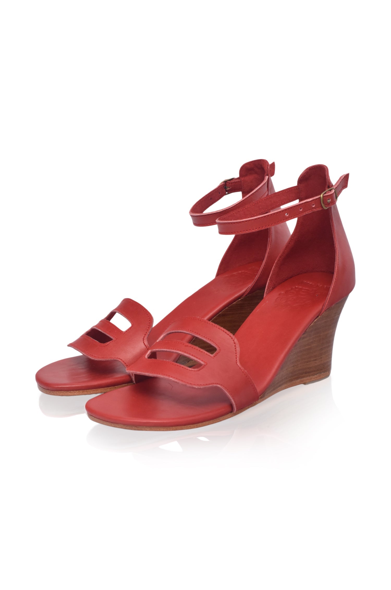Como Leather Wedge Sandals by Bali ELF