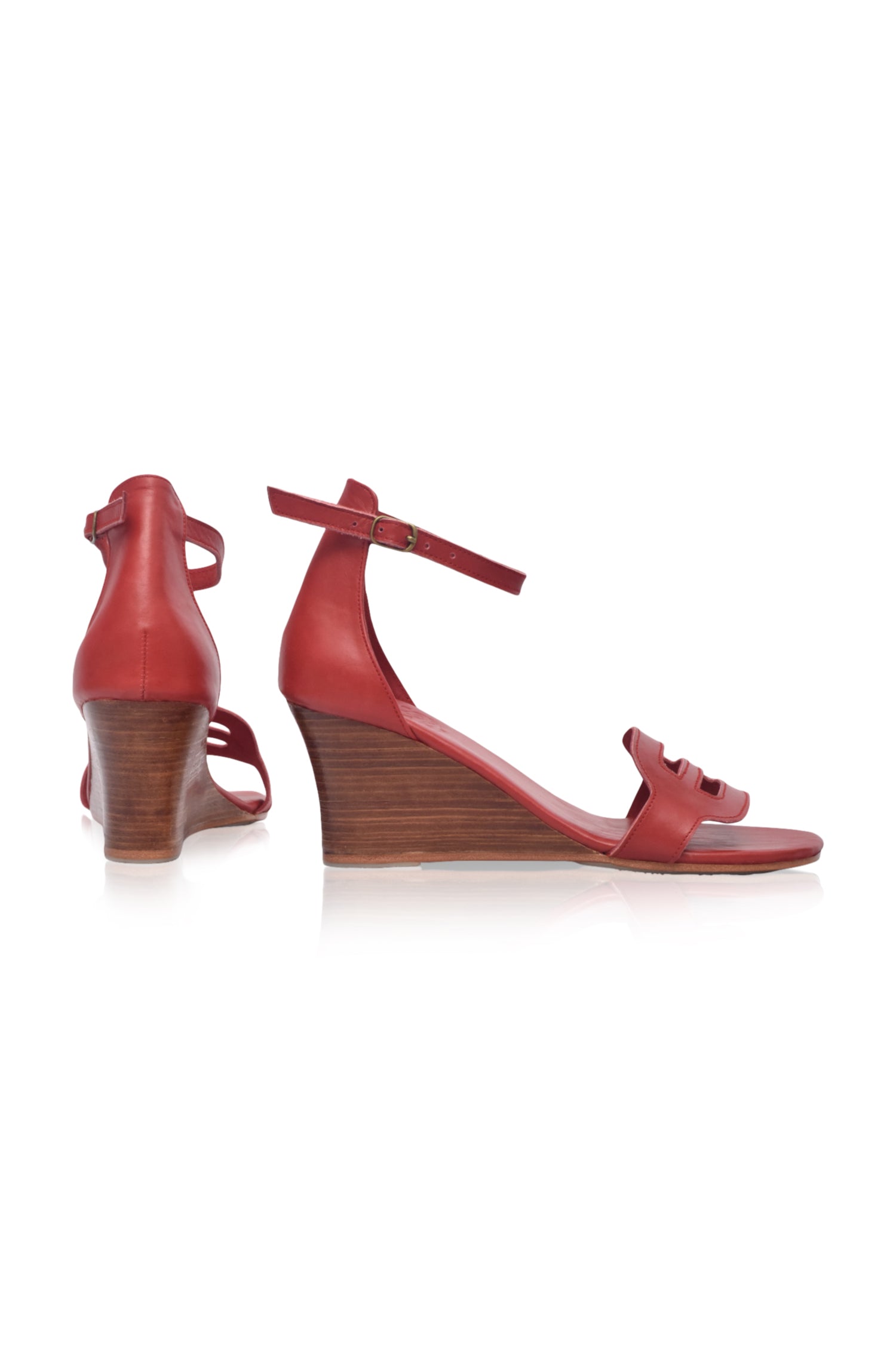 Como Leather Wedge Sandals by Bali ELF