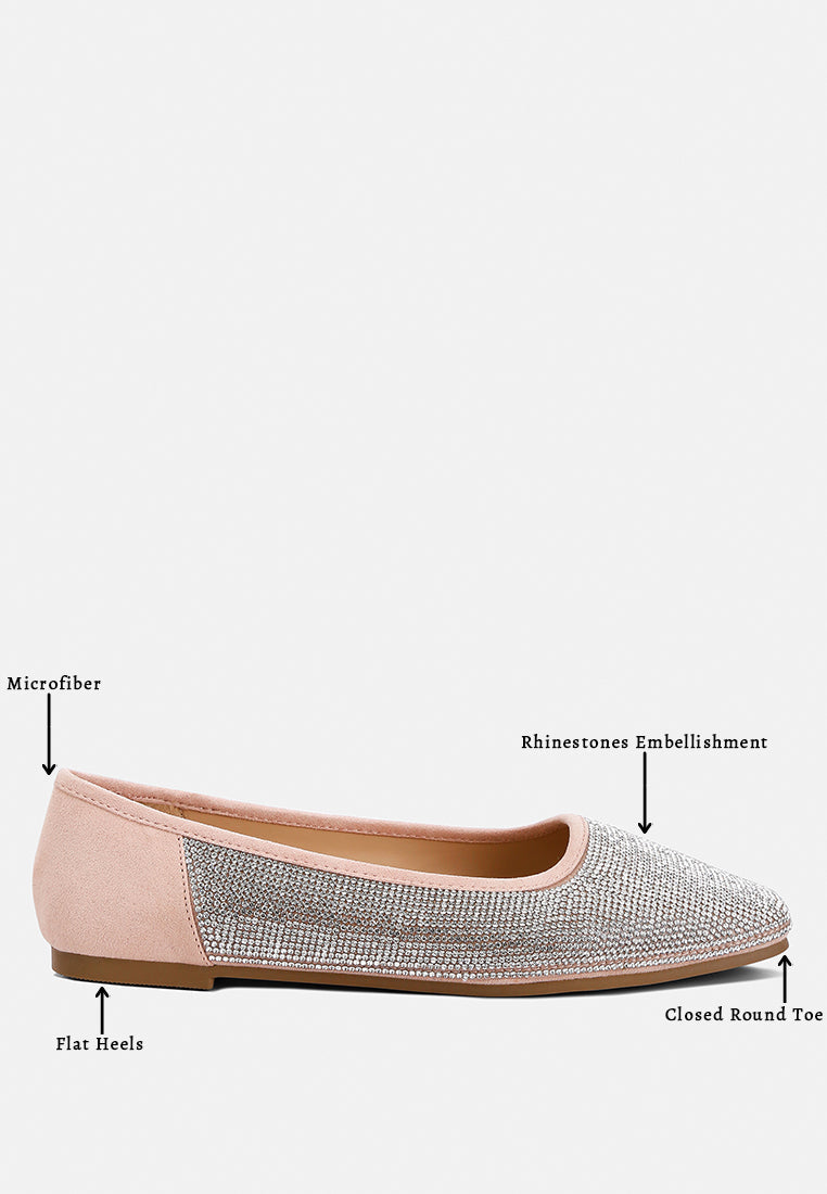 Shimmering Rhinestone Ballerinas by RAG