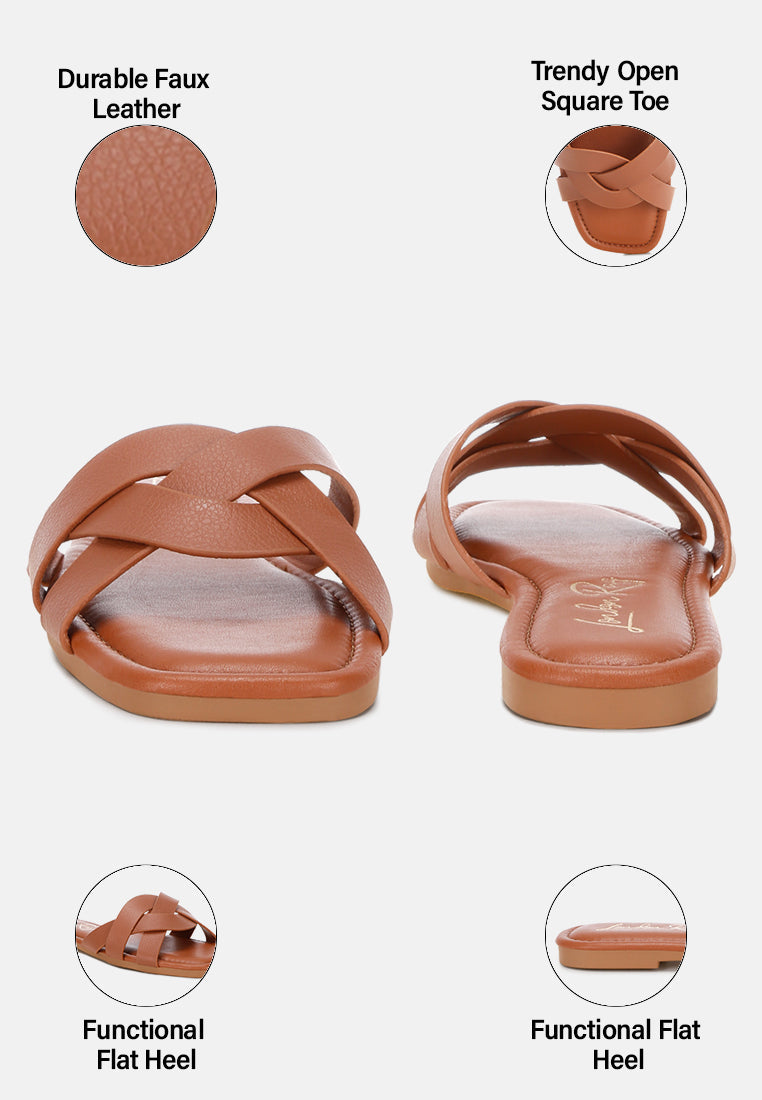 Dickery Knotted Straps Detail Slip Ons