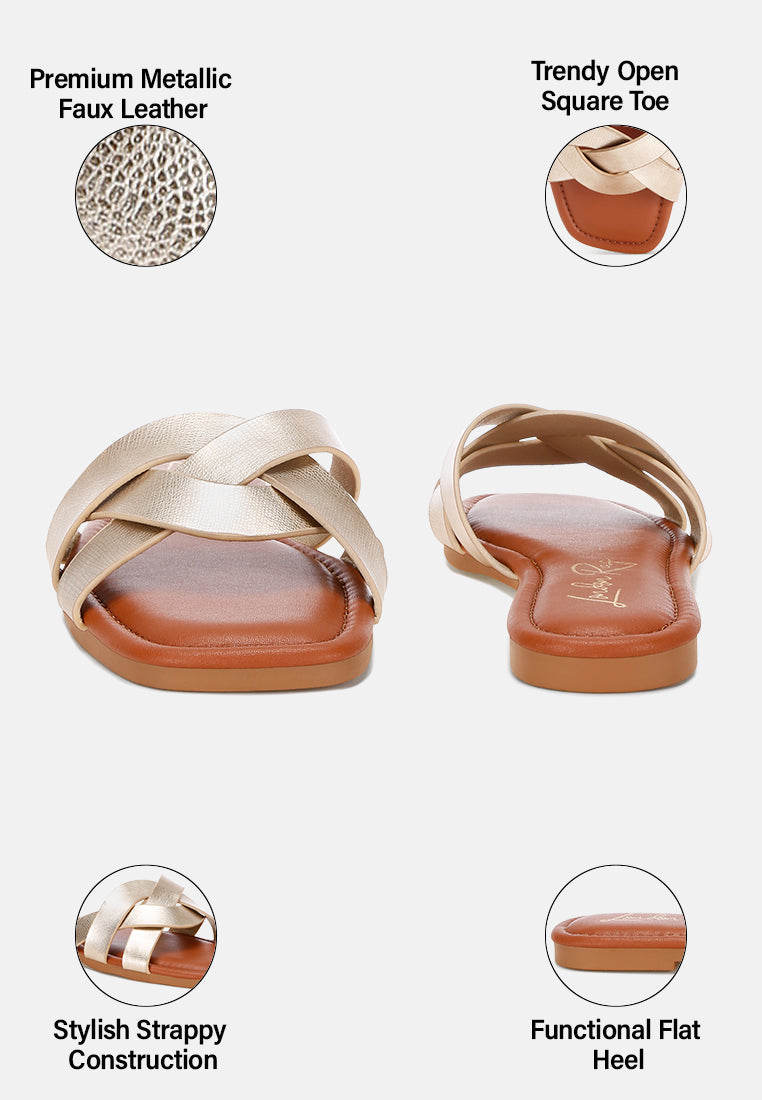 Dickery Knotted Straps Detail Slip Ons