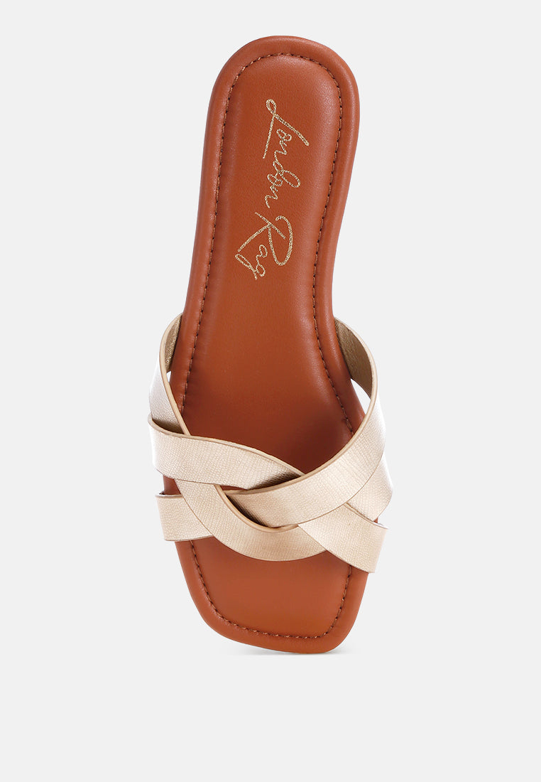Dickery Knotted Straps Detail Slip Ons