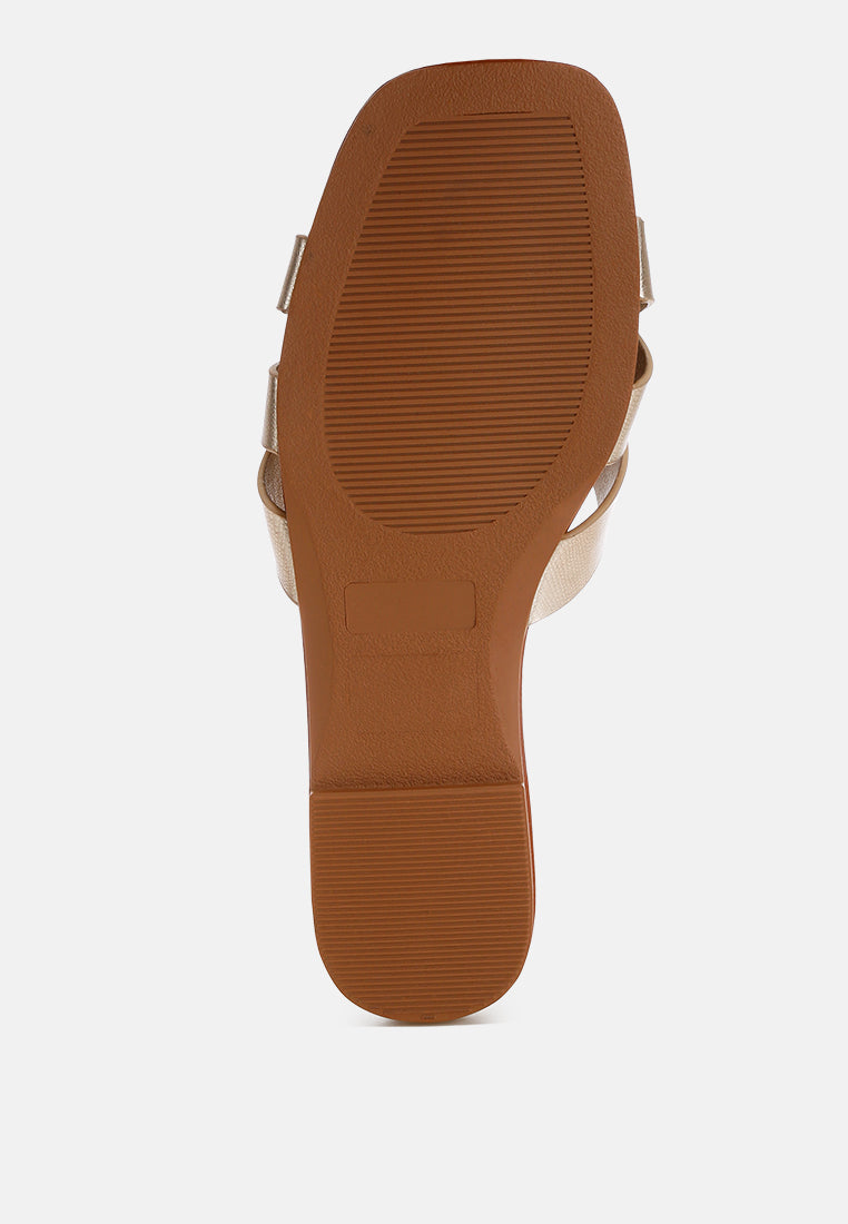 Dickery Knotted Straps Detail Slip Ons