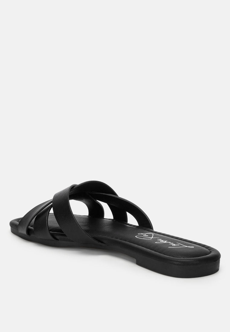Dickery Knotted Straps Detail Slip Ons