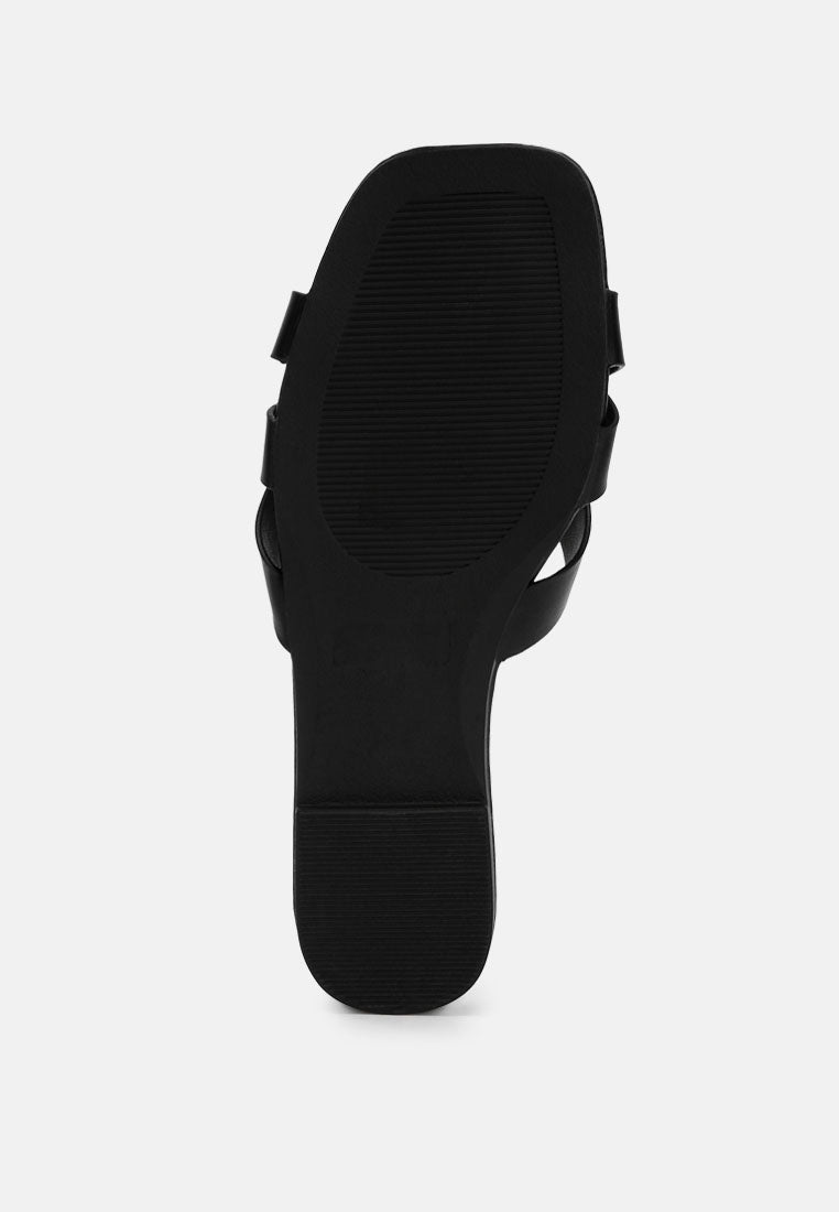 Dickery Knotted Straps Detail Slip Ons