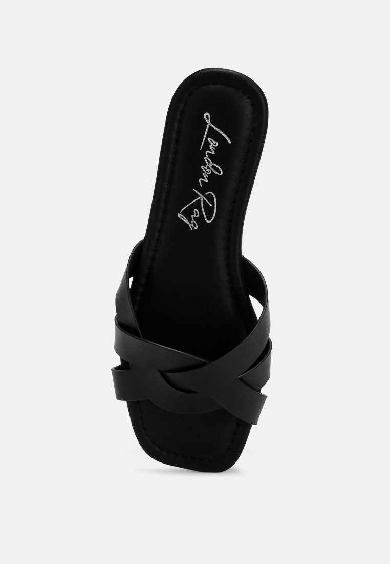 Dickery Knotted Straps Detail Slip Ons