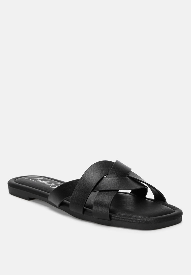 Dickery Knotted Straps Detail Slip Ons