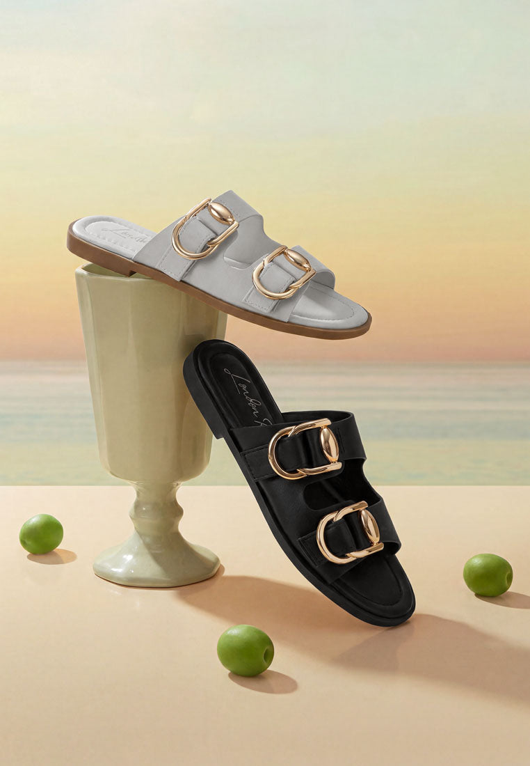 Amahi Dual Strap Slip-on Flats