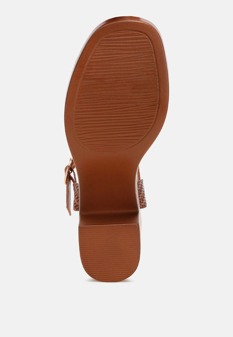 Elenia Platform Block Heel Sandals
