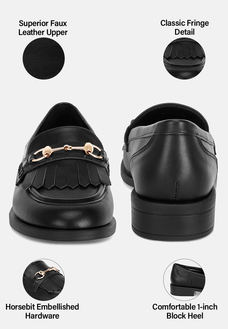 Enola Low Block Heel Loafers