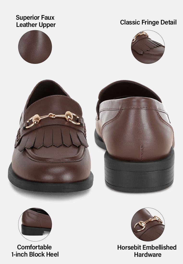 Enola Low Block Heel Loafers