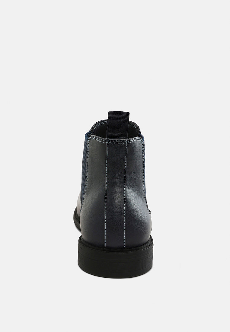 Men's Faux Leather Chelsea Boots by RAG