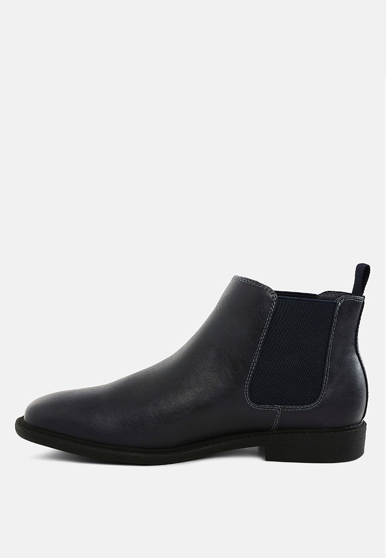 Men's Faux Leather Chelsea Boots by RAG