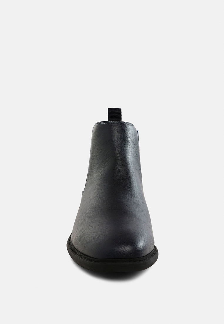 Men's Faux Leather Chelsea Boots by RAG