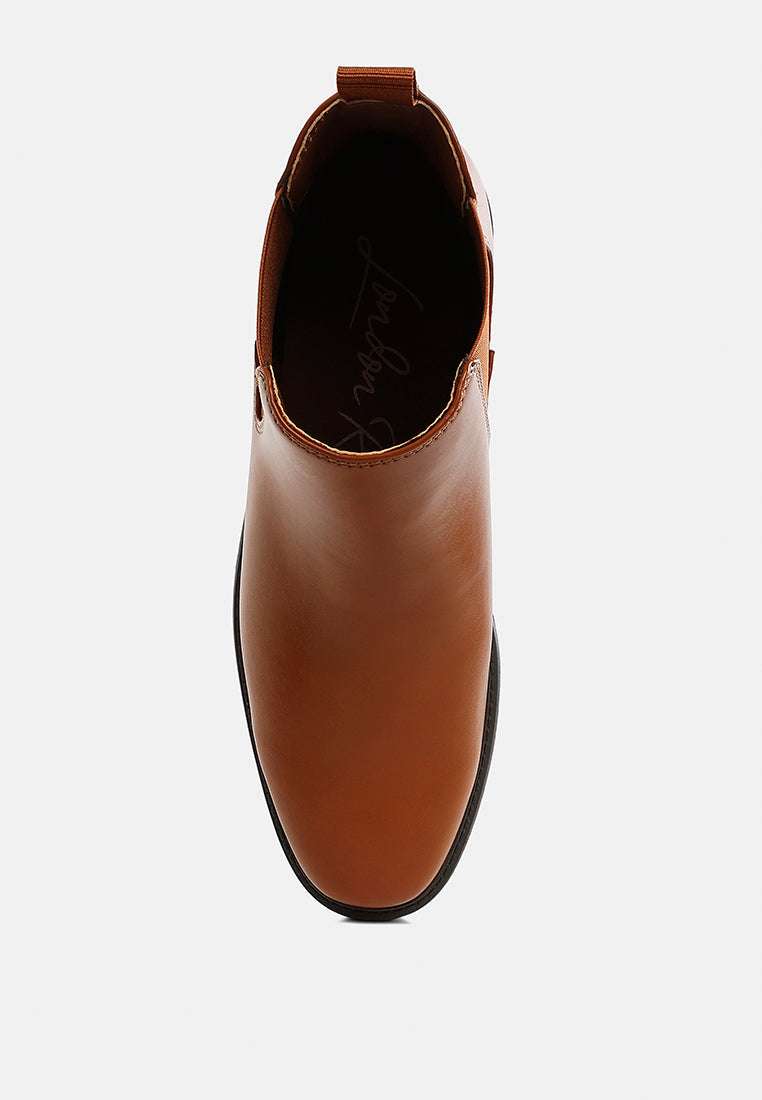Men's Faux Leather Chelsea Boots by RAG