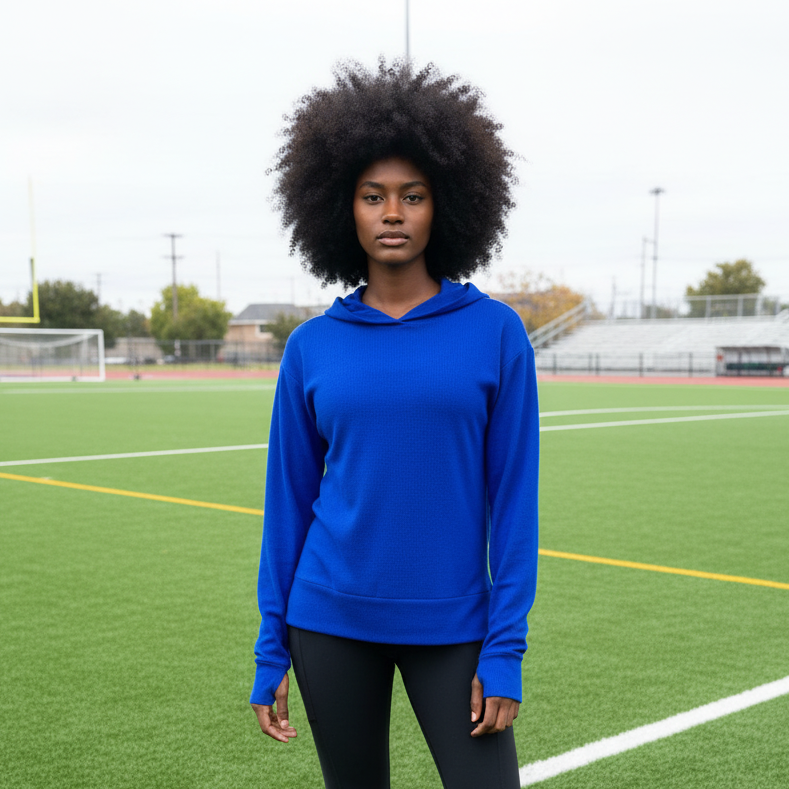 PULLOVER HOODIE W/THUMBHOLES by Kadi