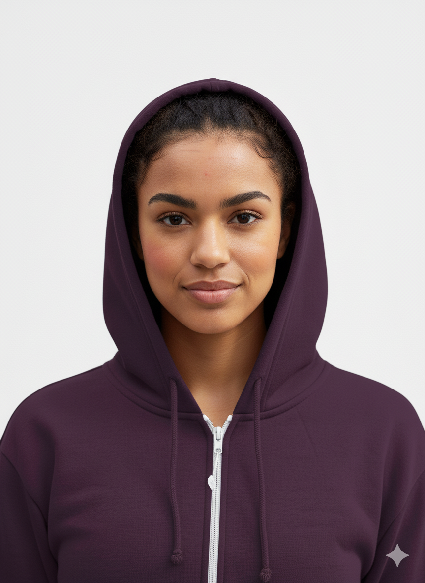 CROPPED ELASTICIZED HOODIE JACKET by Kadi