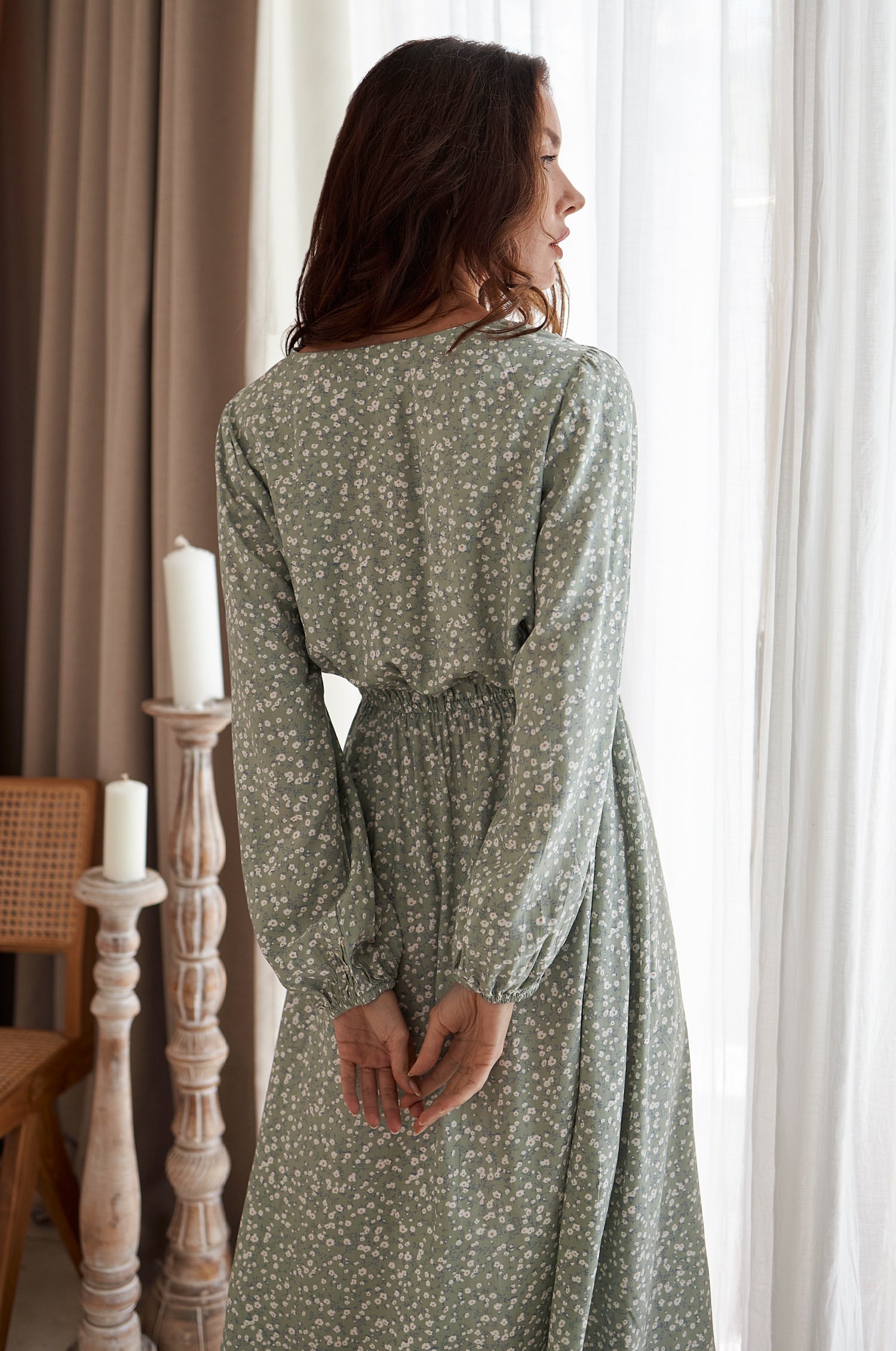 Greta Long Sleeve Midi Dress by Bali ELF