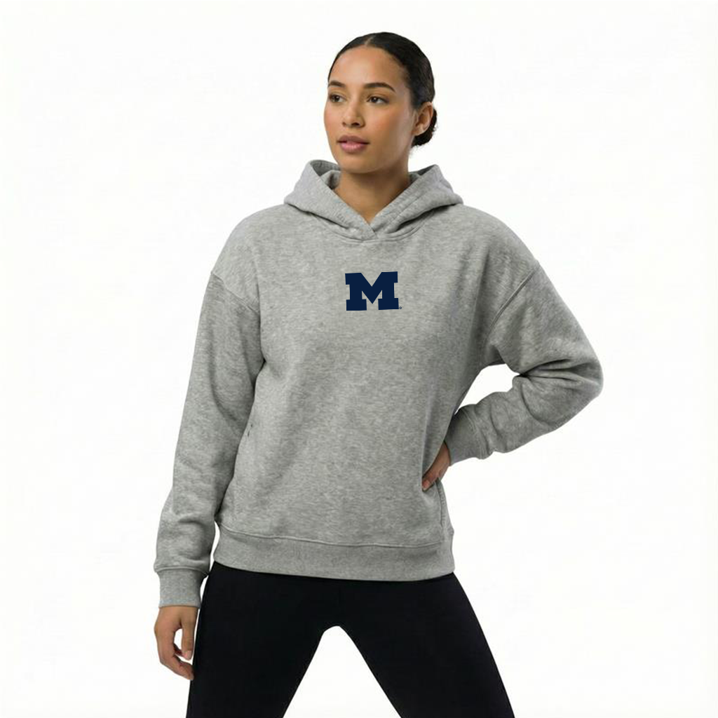 Oversized Zipper Pocket Hoodie Michigan by Kadi